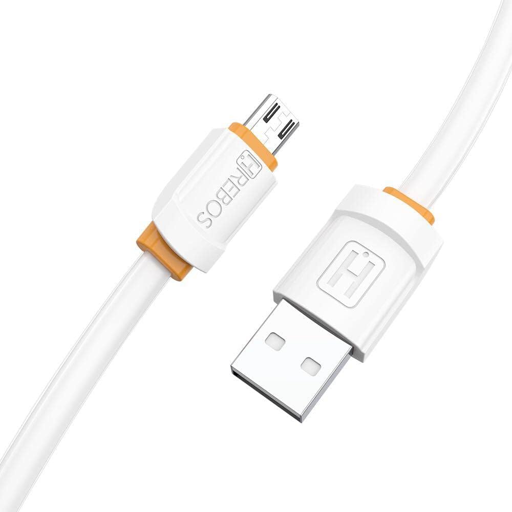 41HWMnzmCGL._AC_SL1000_ Cabo Turbo Flat Standard Micro-USB V8 2 Metros Hrebos - Imagem 1