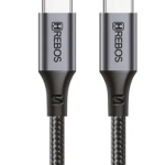 Cabo Carregador Usb C x Usb C Type C x Type C 1.20 metros 3.1A HERBOS CB308C