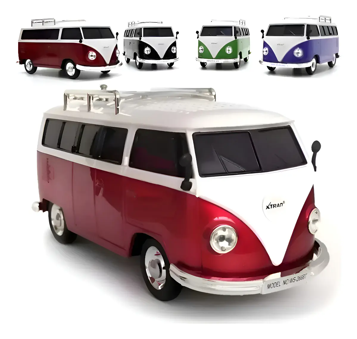 D_NQ_NP_2X_866709-MLB95112280155_102025-F-caixinha-de-som-kombi-mp3-radio-fm-stereo-fm-usb-bluetooth Caixa de som Kombi - Imagem 1