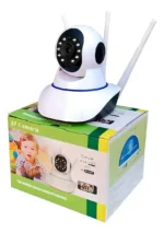 Camera Ip Segurança P2p 3 Antenas Wifi Visão Noturna Yoosee Cor Branco