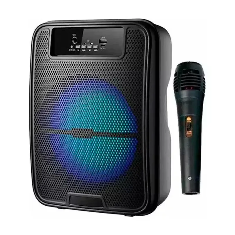 caixa_de_som_alto_falante_com_microfone_em_fio_1_20260427141451_3e8673c3c56f Caixa de som alto falante com microfone em fio - Imagem 1