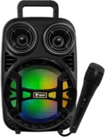 Caixa De Som Portátil Bluetooth Com Microfone Usb