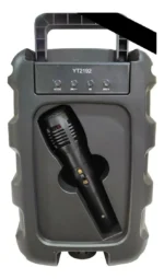 Caixa De Som Portátil Bluetooth Com Microfone Usb - Imagem 3