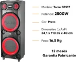 Caixa de Som Torre 2500W Bluetooth Pulse - SP51 - Imagem 3