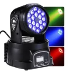 Canhão Moving Jogo De Luzes Com Strobo 18 LEDs RGB 80W