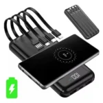 Carregador Portátil Power Bank 10.000Mah 4 Cabos + indução - Imagem 2