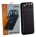 Carregador Portátil Power Bank Para Iphone/usbc/v8 E Indução 10.000mah - Imagem 2