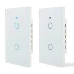 Interruptor Inteligente 2 Botões Touch Compatível Com Alexa/Google Home - Imagem 2