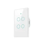 Interruptor Inteligente 4 Botões Touch Compatível Com Alexa/Google Home
