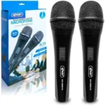 KIT 2 Microfone Com Fio Duplo Profissional