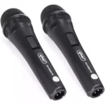 KIT 2 Microfone Com Fio Duplo Profissional - Imagem 2