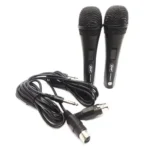 KIT 2 Microfone Com Fio Duplo Profissional - Imagem 3