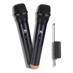 KIT 2 MICROFONES S/FIO 50M RECAR XCMIC19 - Imagem 2