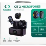 Kit com 2 Microfones de Lapela para USB-C