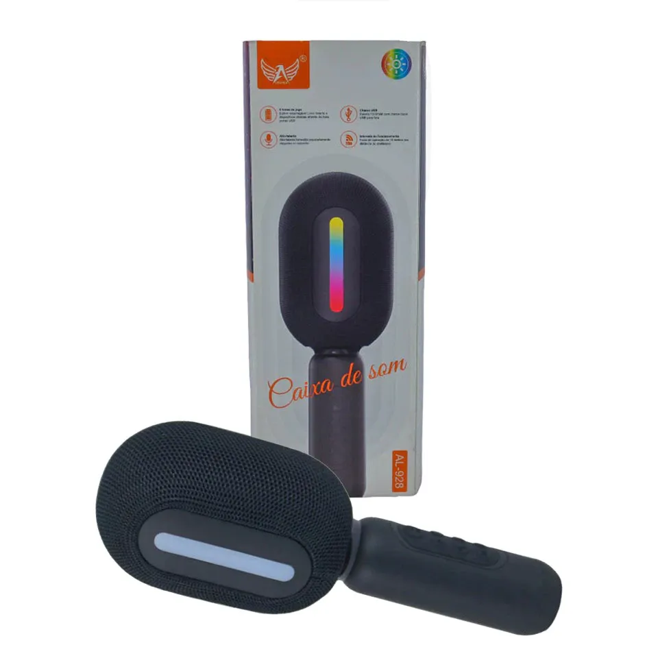 Microfone com Modificador de Voz e Caixa de Som - Imagem 1