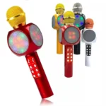 Microfone Hifi S Fio Bluetooth Karaokê Speaker Usb Led
