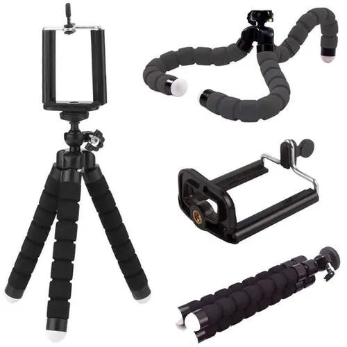 Mini Tripé Celular Portátil Suporte Flexível - Imagem 3