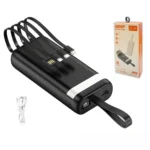 Power Bank 20.000mah Carregador Portátil Com Display, 4 Cabos - Imagem 2