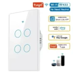 Interruptor Inteligente 4 Botões Touch Compatível Com Alexa/Google Home - Imagem 2