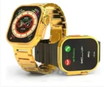 Smartwatch M9 Ultra Max dourado 49mm