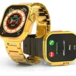 Smartwatch M9 Ultra Max dourado 49mm