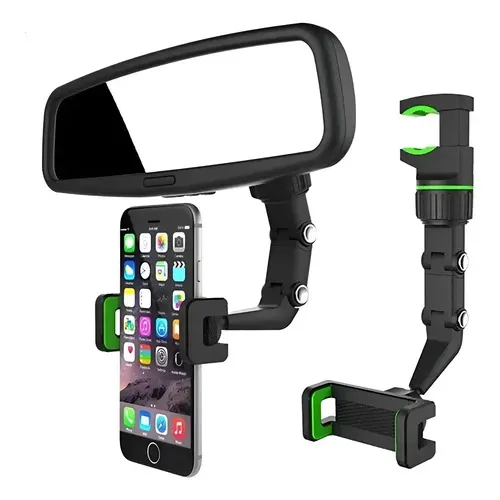 Suporte Articulado Celular Espelho Retrovisor Carro - Imagem 1
